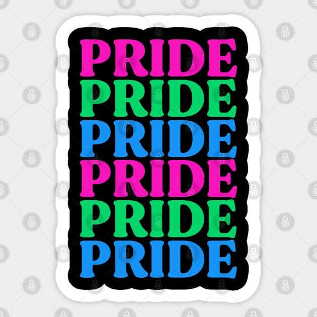 PRIDE Polysexual Flag Sticker by jverdi28